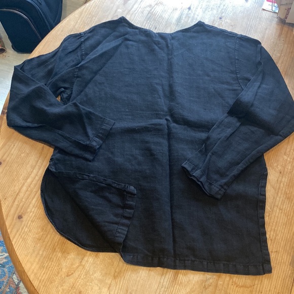 C.C. Collection Black Linen Tunic. Size S. No flaws. - Picture 4 of 4